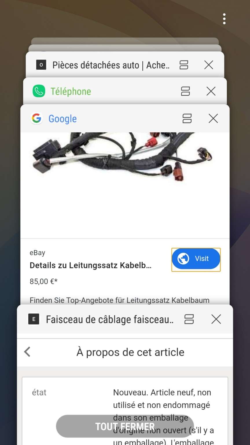 Faisceu cabelag TDI 2.0 L